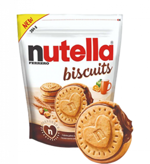 El sabor único de Nutella Biscuits 304g una galleta crujiente al horno con un corazón cremoso
