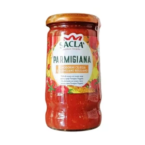 Envase de vidrio salsa parmigiana sacla