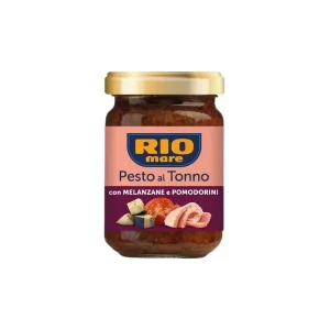 frasco pesto al tonno melanzane e pomodori secchi 130g