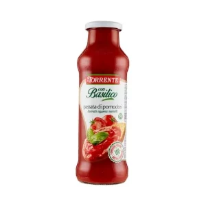 Frasco de Passata di Pomodoro con Basilico 700g Torrente