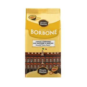 Caja de 15 cápsulas Caffè Borbone Miscela Decisa compatibles con Dolce Gusto®