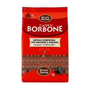 Caja de cápsulas Caffè Borbone Miscela Decisa – 10 unidades compatibles con A Modo Mio®