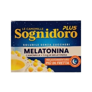 Caja de infusión Sognid’Oro Melatonina – tisana natural para favorecer el sueño