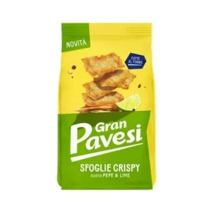 Paquete Sfoglie Crispy Limón y Pimienta Pavesi 150g, láminas crujientes italianas gourmet