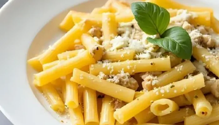 receta rigatoni con gorgonzola y mascarpone